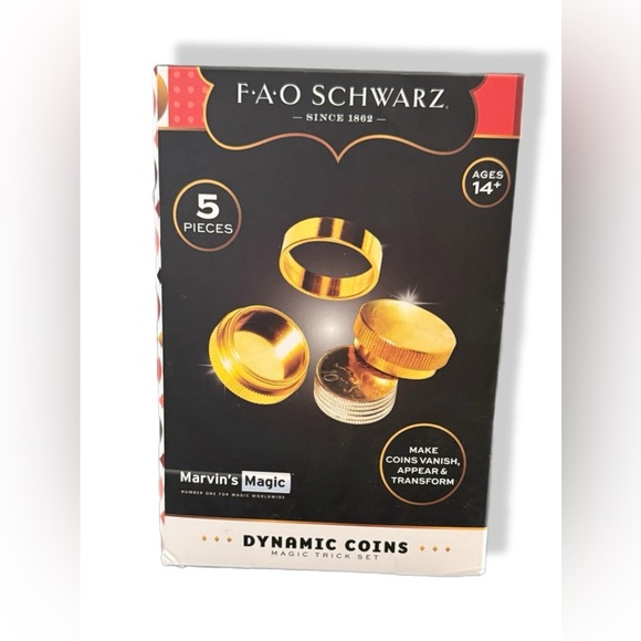 FAO Schwarz Dynamic Coins Magic Trick Set - Picture 1 of 1